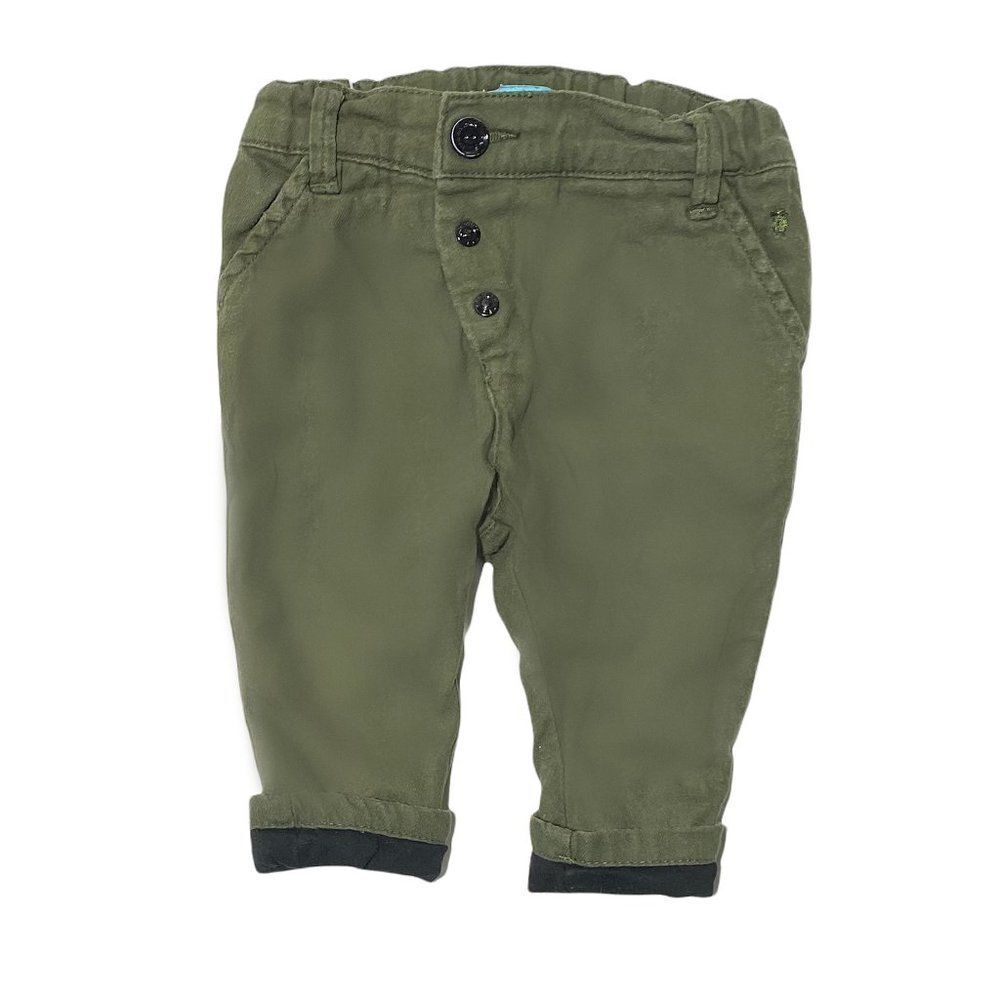 𝅺trois Mouton Asymmetrical Olive Green Pull On Pants